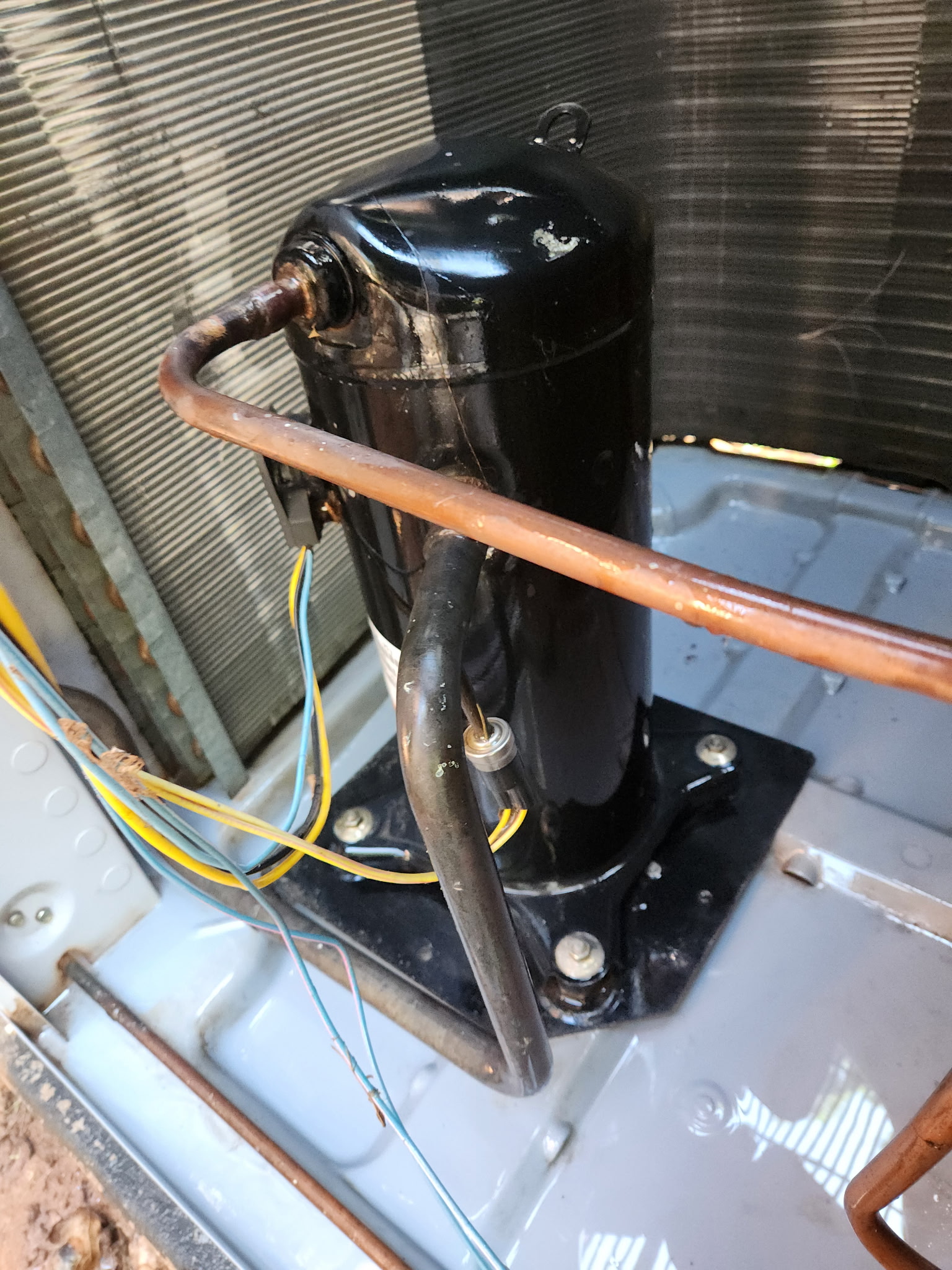 Cleaning a commercial AC coil