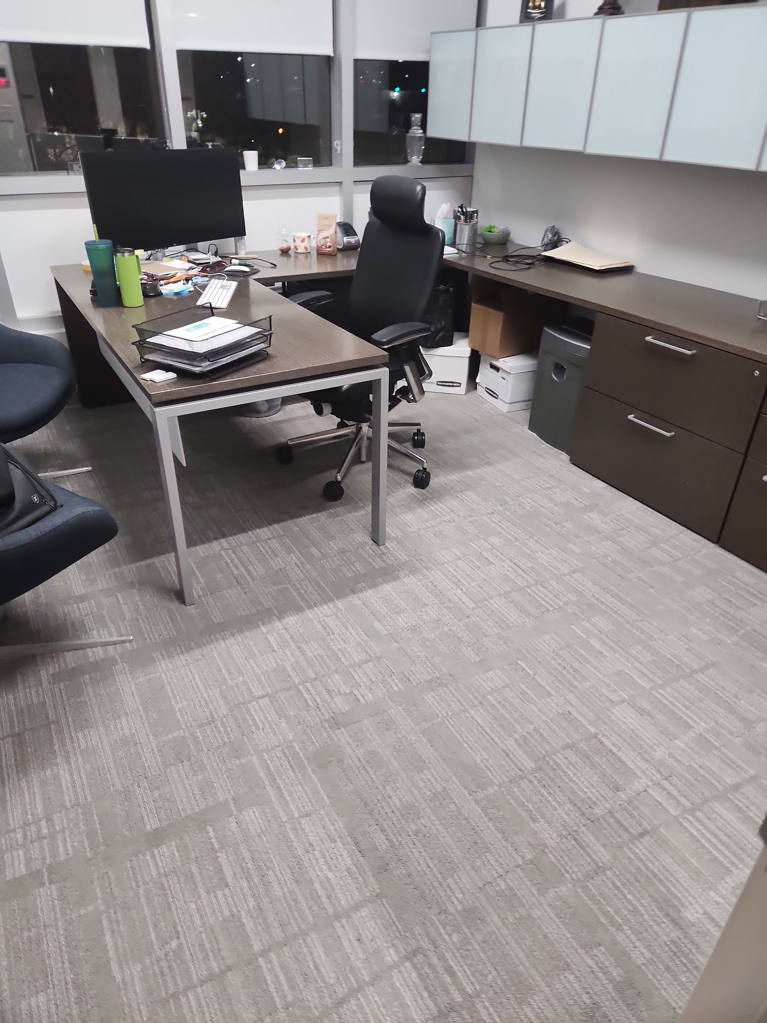 Bonnet pad cleaning commercial carpet