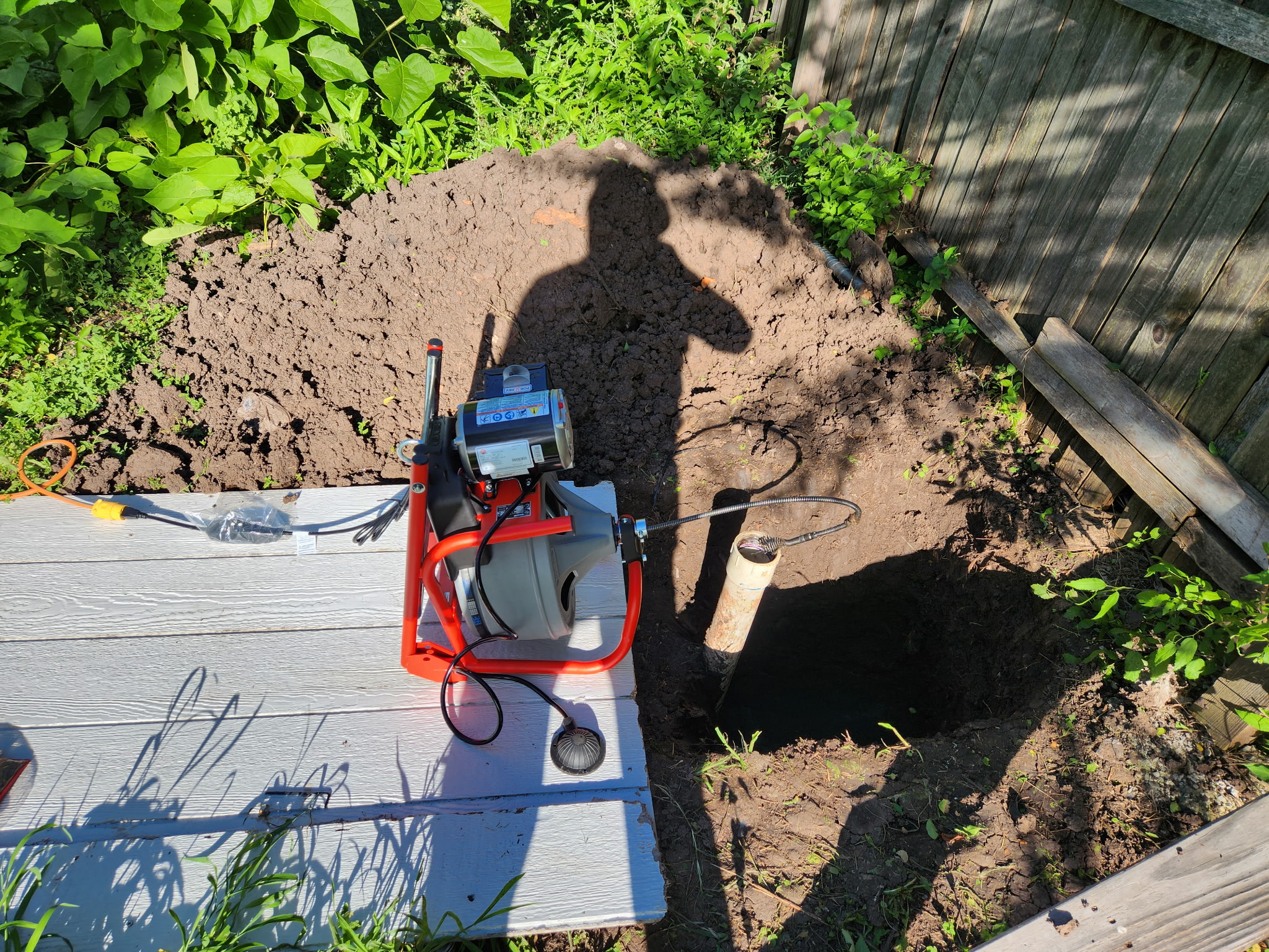 Snake plumbing outside 2