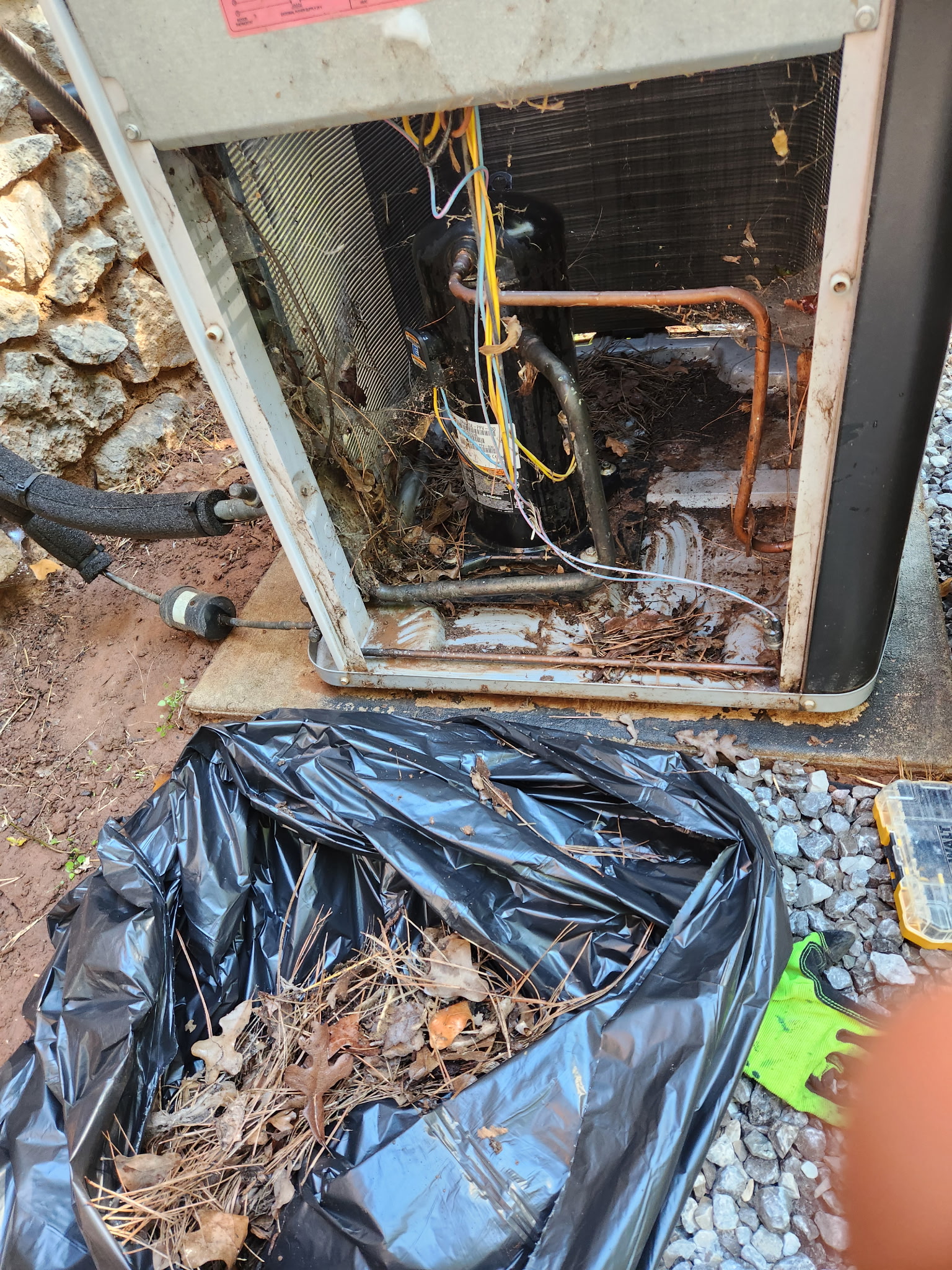 AC unit process cleaning