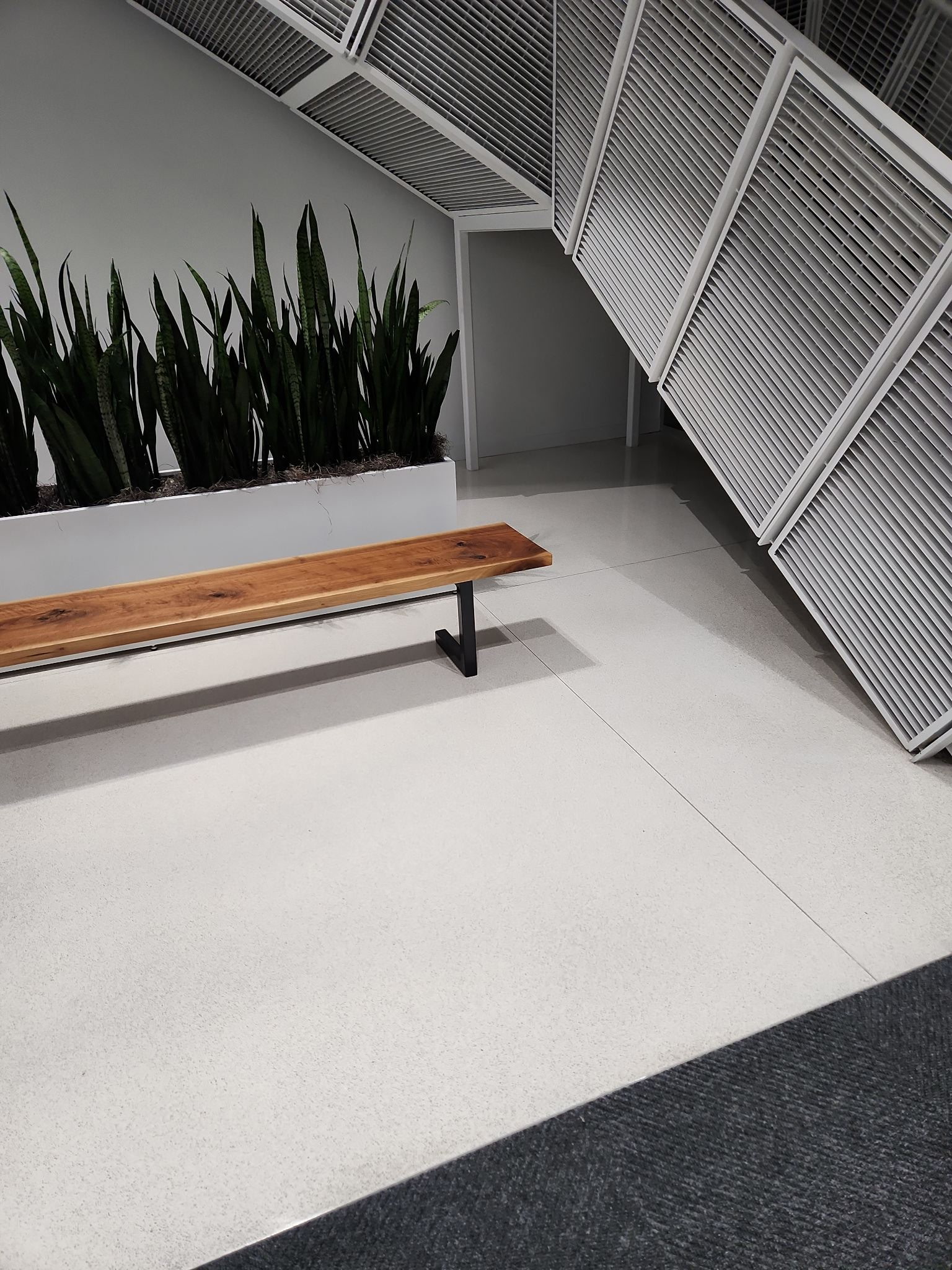 Reception area after janitorial service