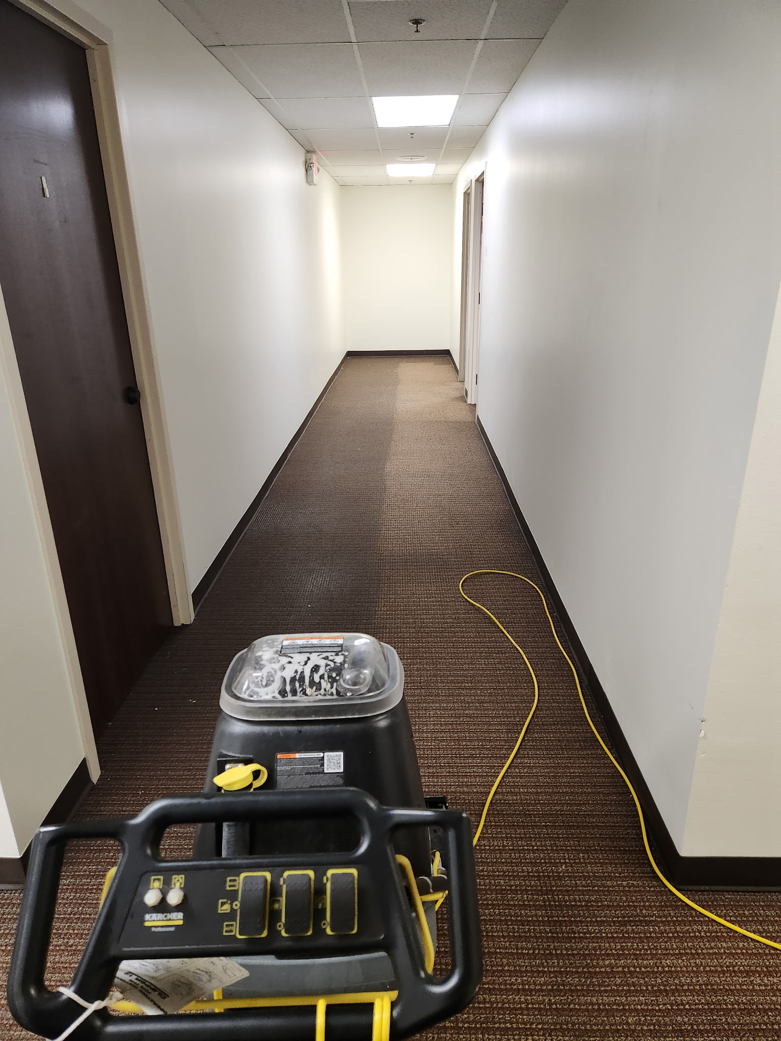 After: area dried and cleaned after water extraction