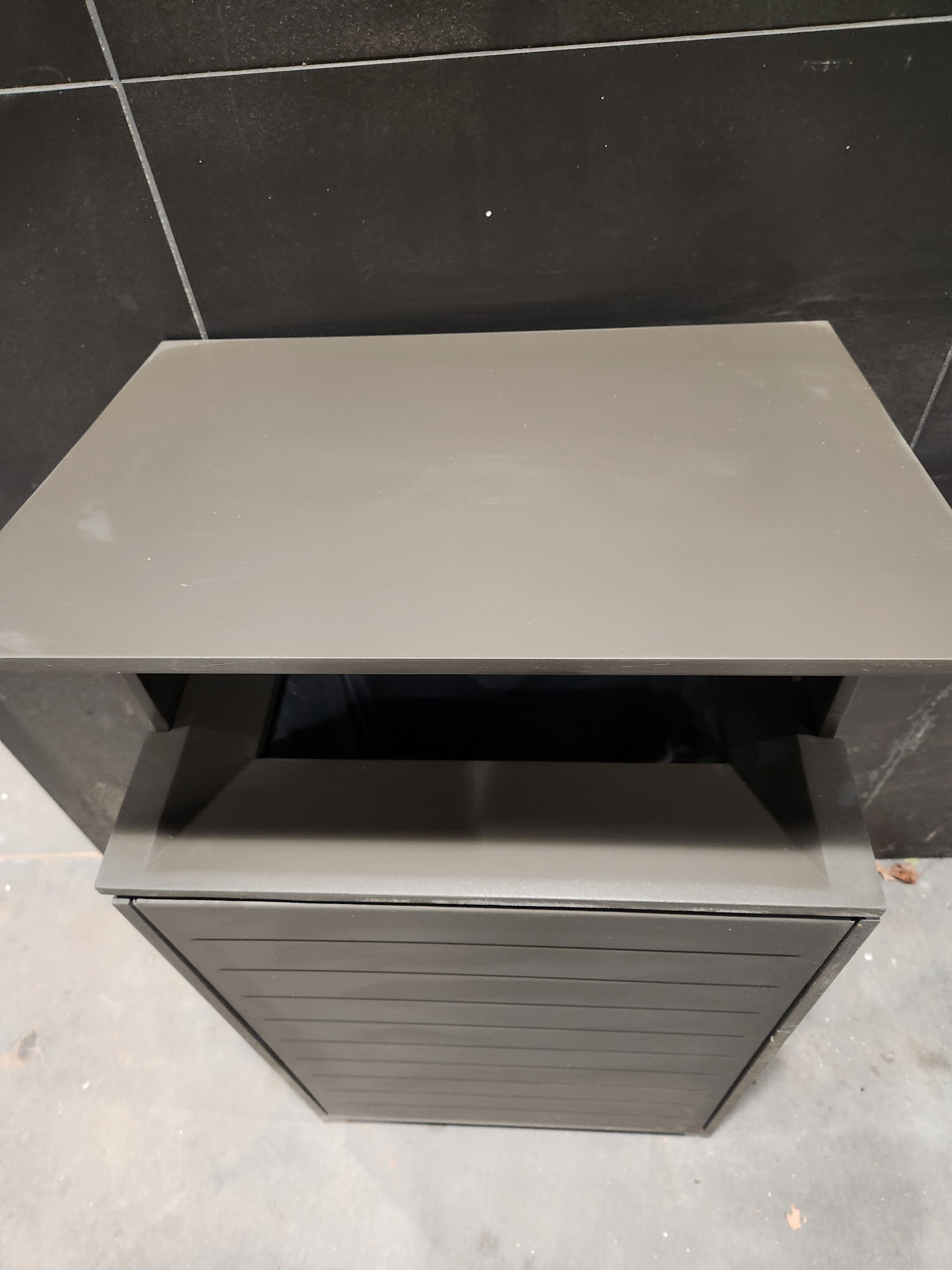 After: office cabinet dust-free and polished