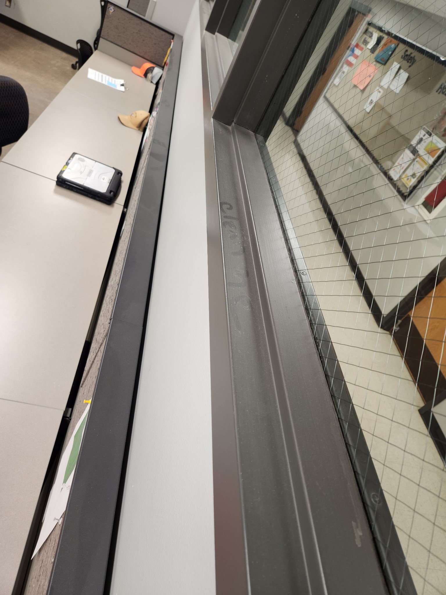 Dusting window edges and trim